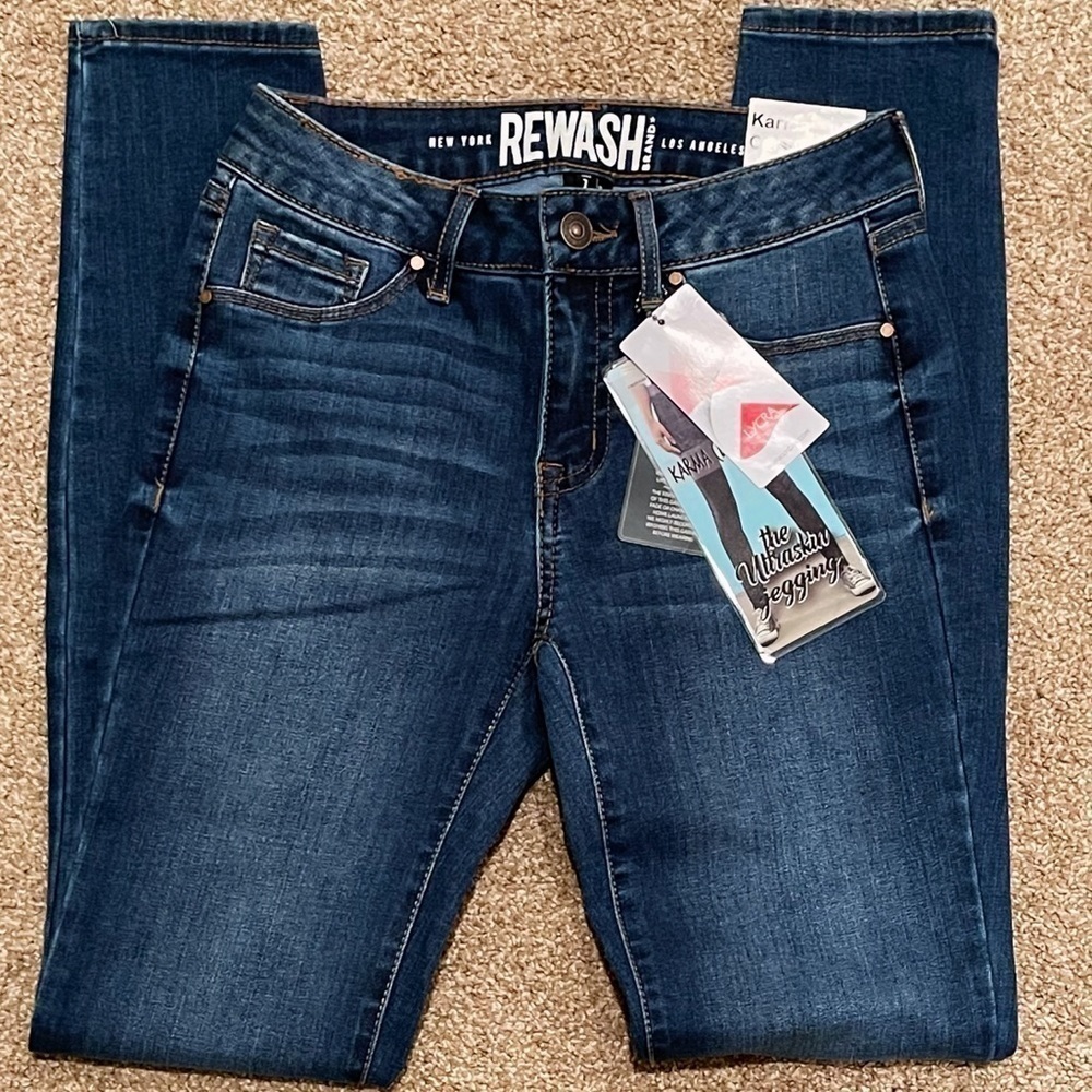 REWASH karma classic ultraskin classic rise jeggings NWT size 1/25 (Junior size)